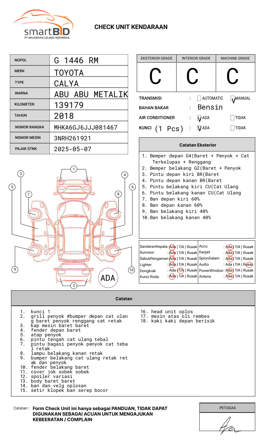 TOYOTA CALYA 1.2 G M/T