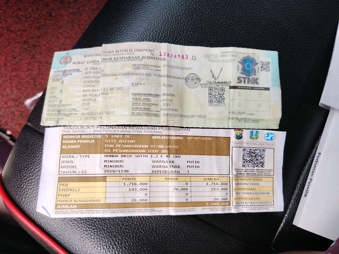 HONDA BRIO SATYA 1.2 E