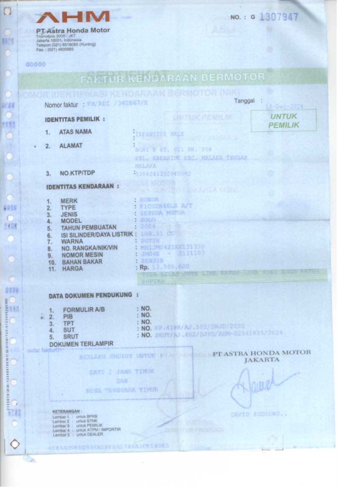 HONDA SCOOPY PRESTIGE