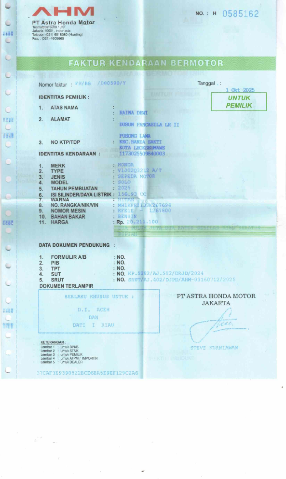 HONDA NEW PCX 160 CBS