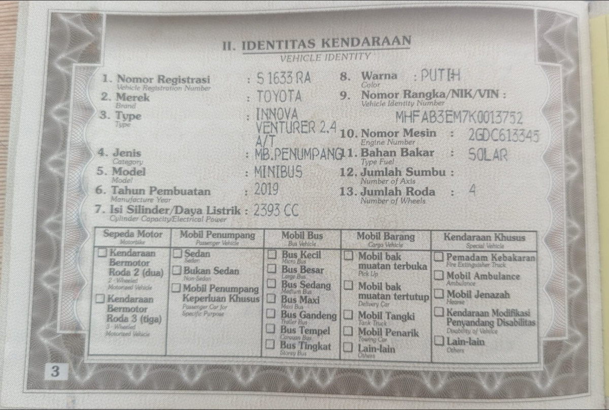 TOYOTA  INNOVA VENTURER 2.4 AT