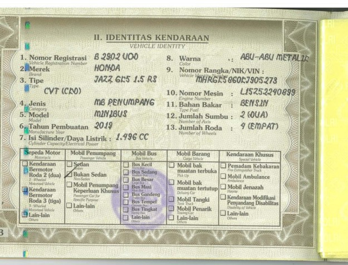 HONDA JAZZ GK5 1.5 RS