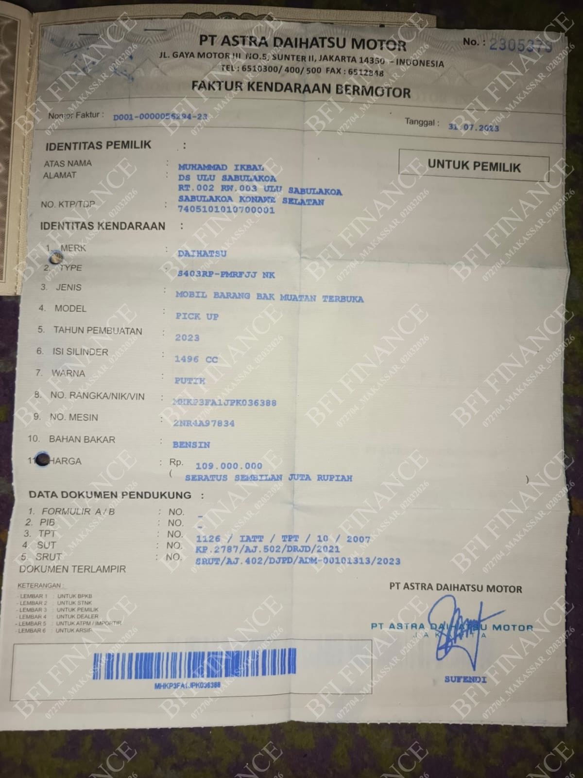 DAIHATSU  GRAN MAX  PICK-UP 1.5