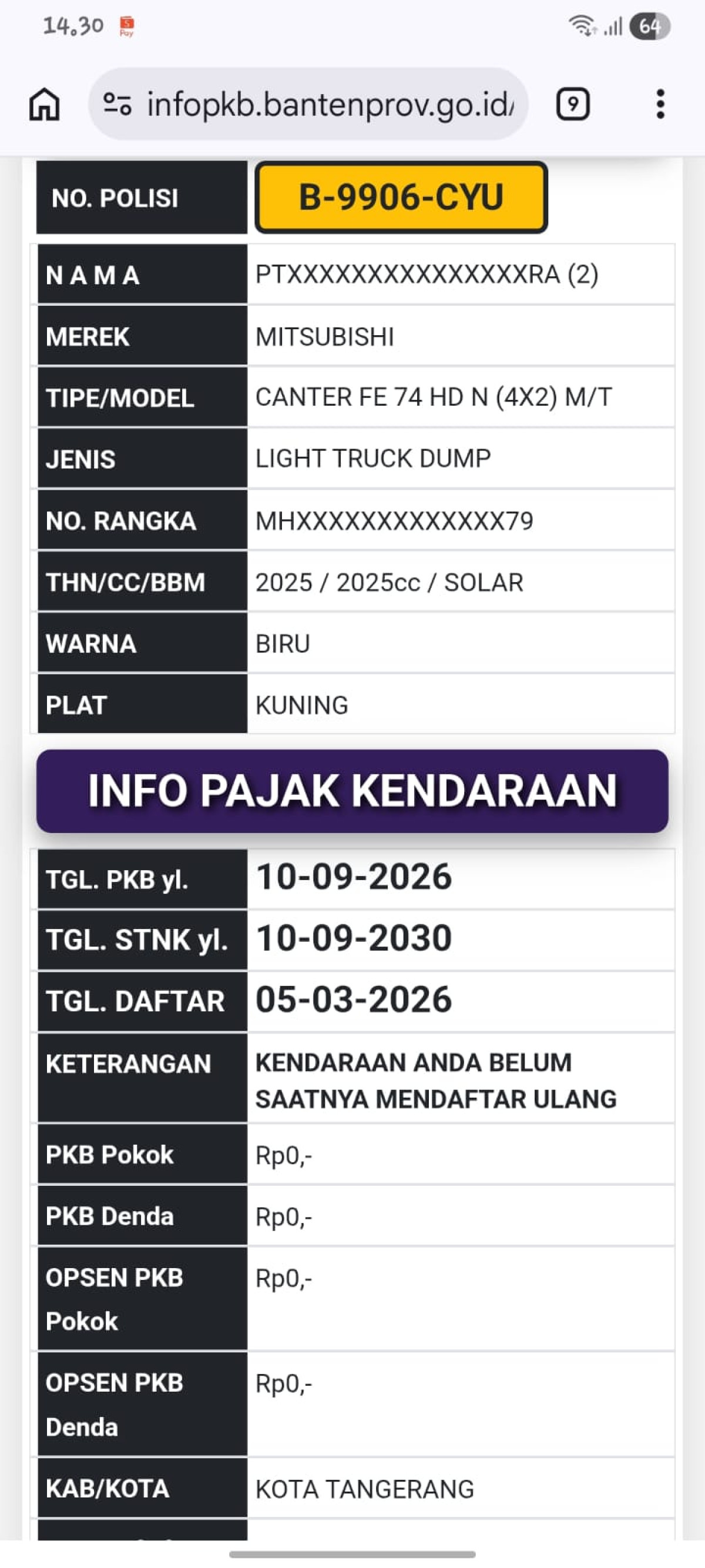 MITSUBISHI CANTER FE 74