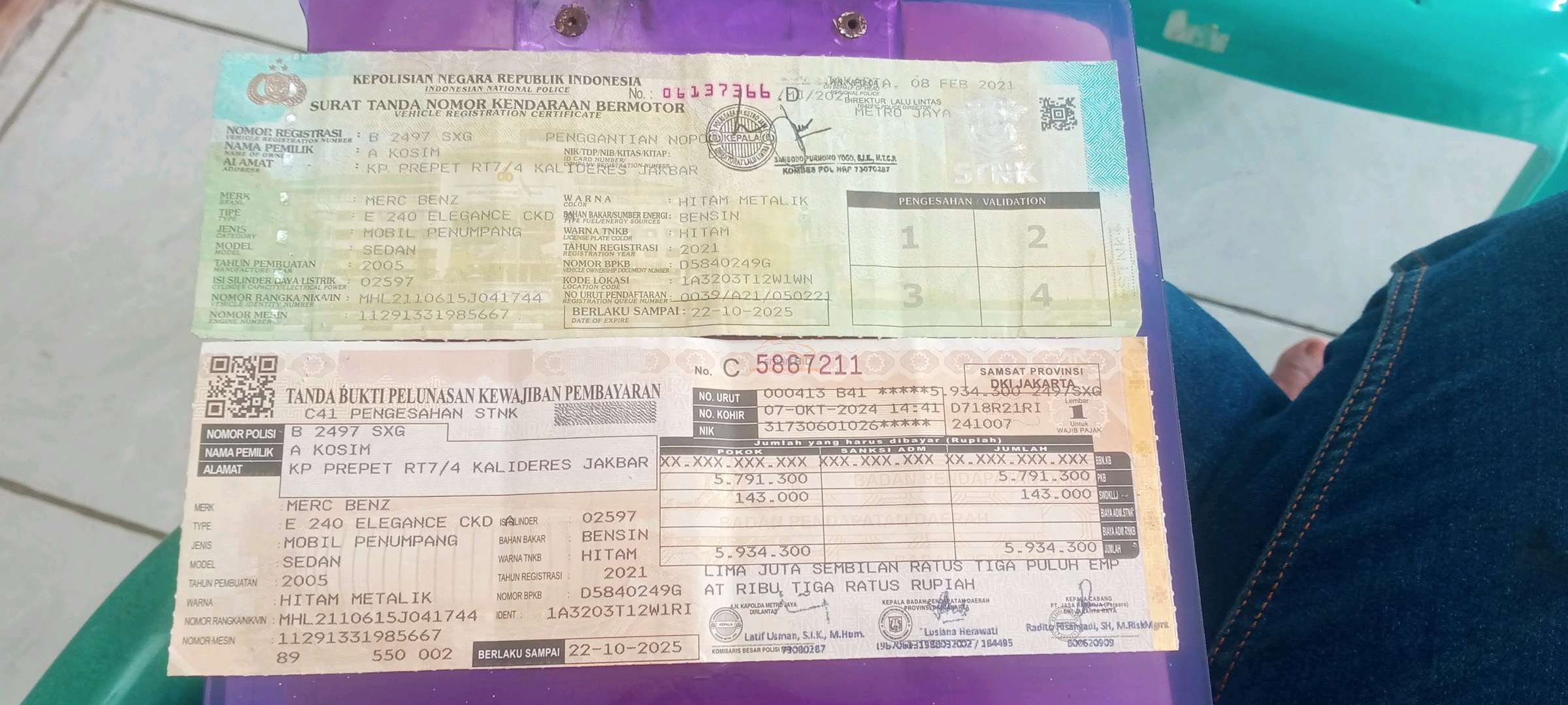 MERCEDES BENZ E 240 ELEGANCE CKD A