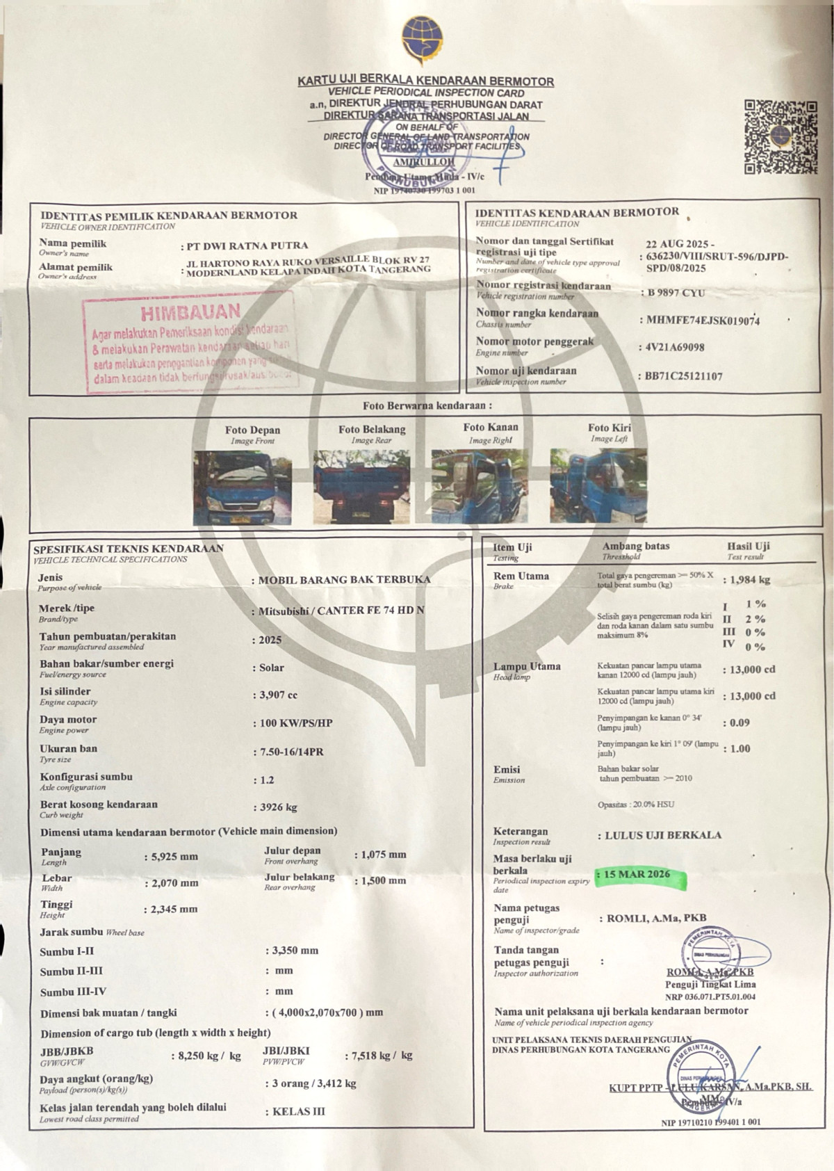 MITSUBISHI CANTER FE 74