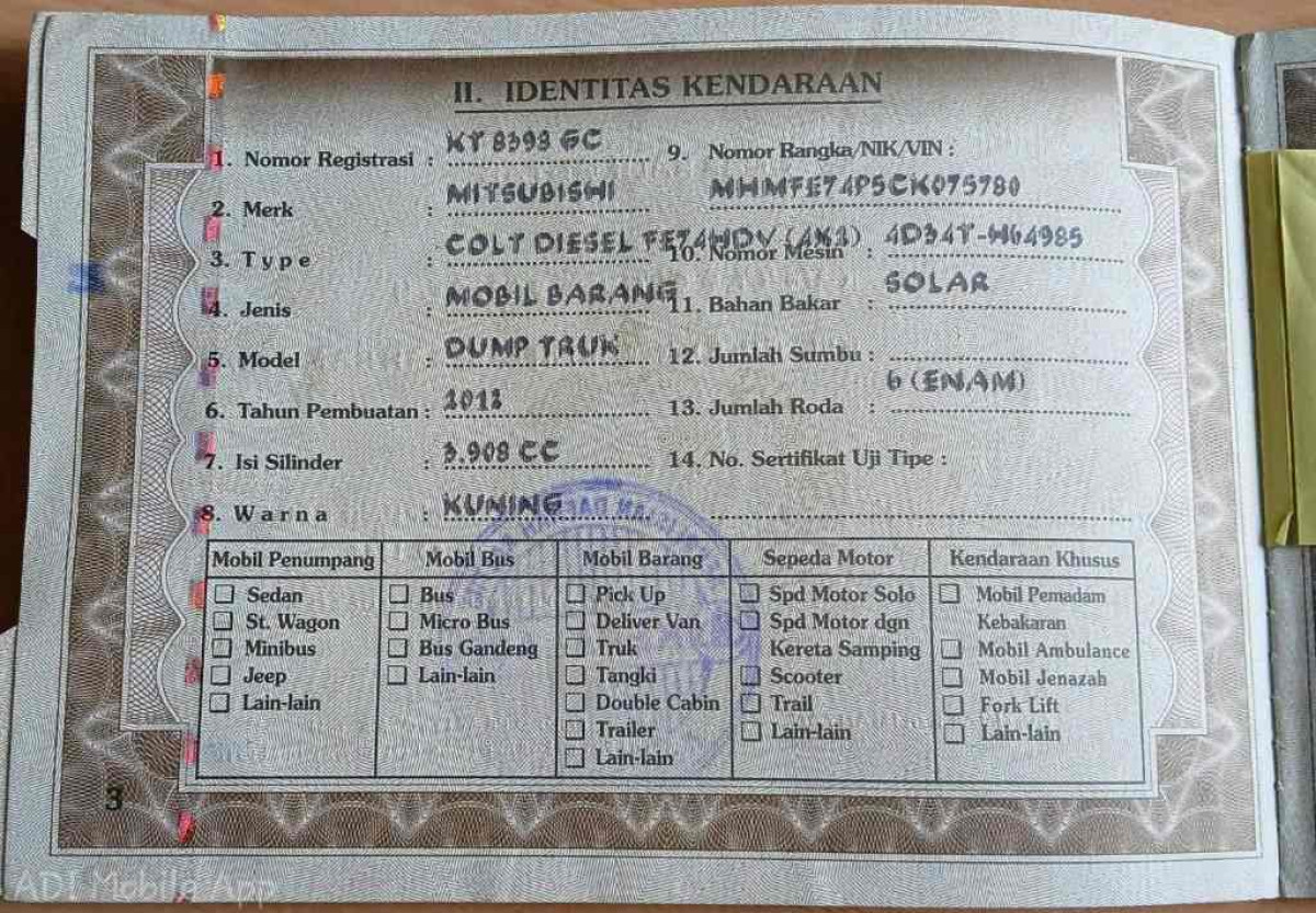 MITSUBISHI COLT DIESEL FE74HDV (4X2) M/T