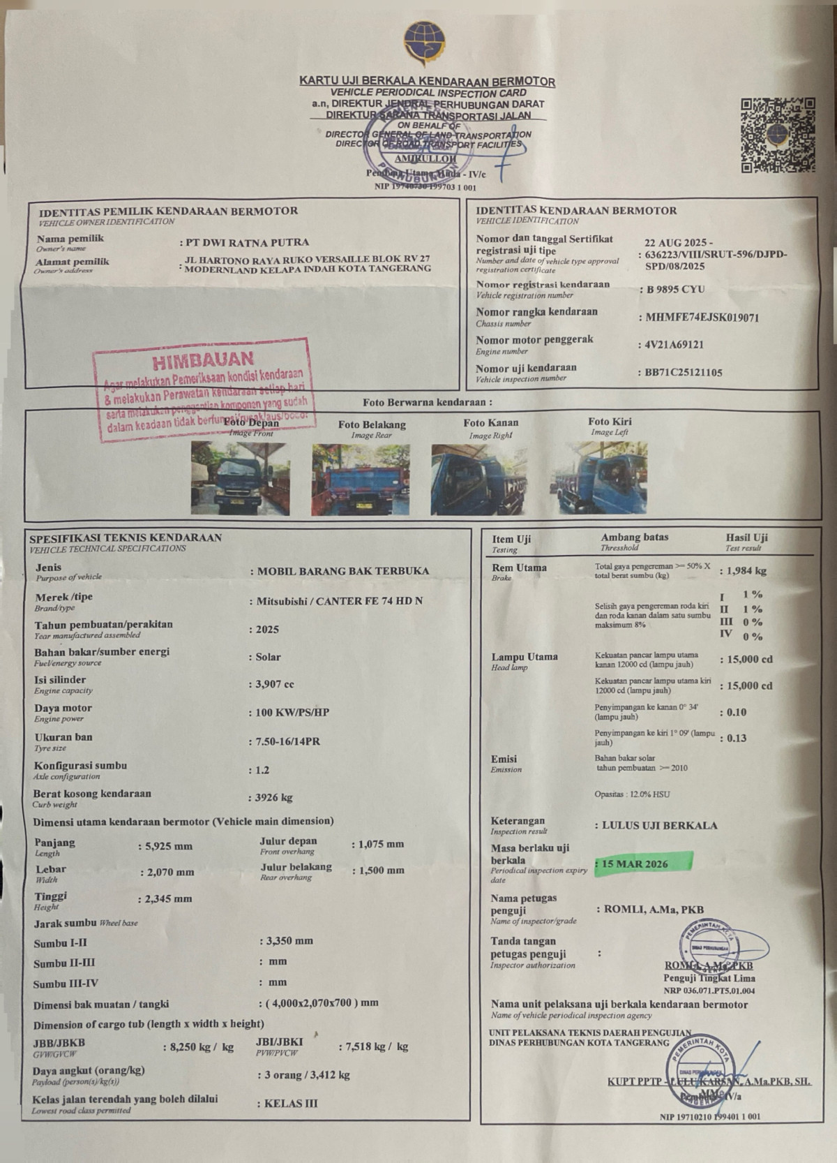 MITSUBISHI CANTER FE 74