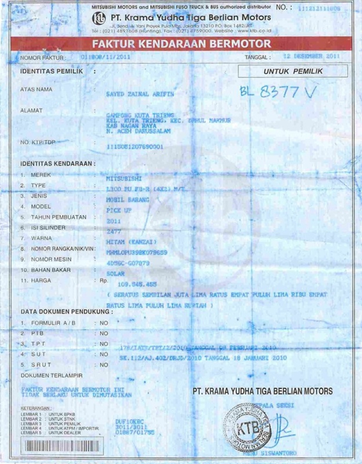 MITSUBISHI L-300 DIESEL 2.5 PU