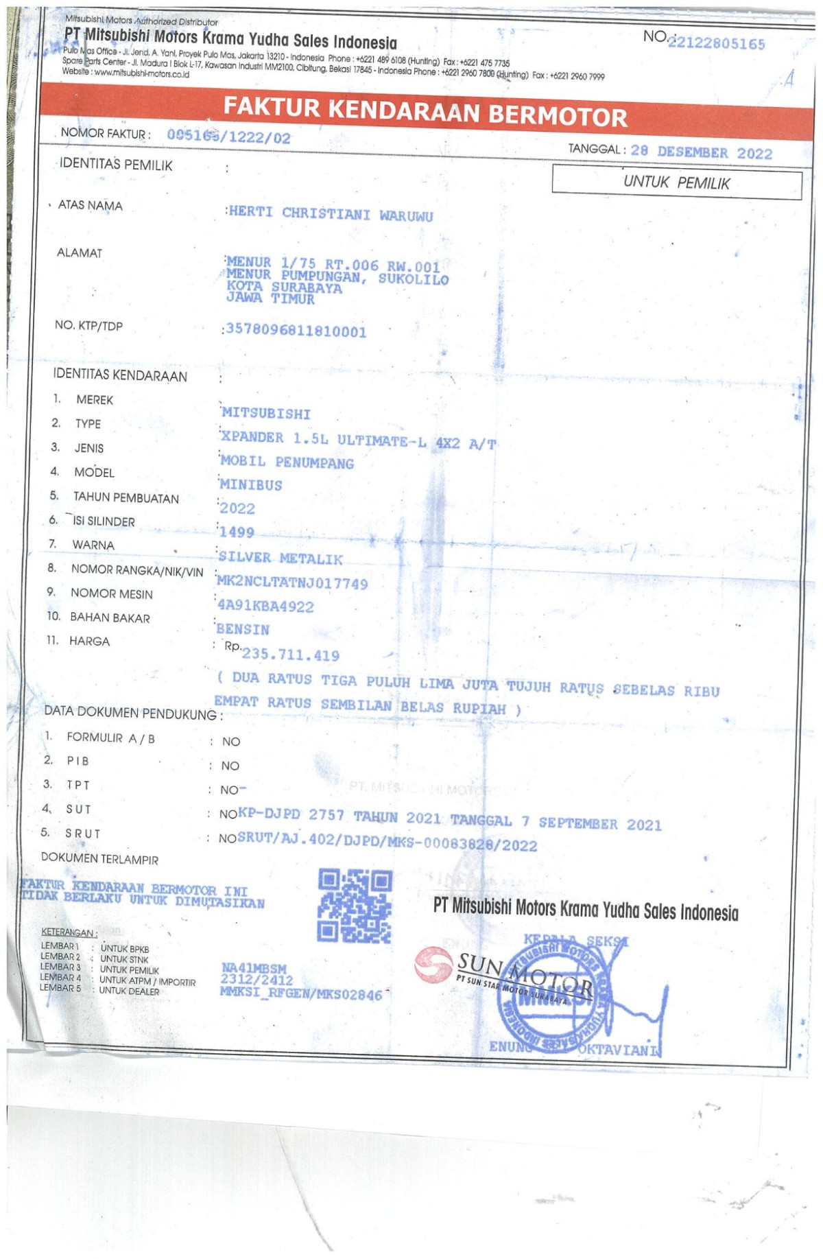 MITSUBISHI XPANDER 1.5L ULTIMATE