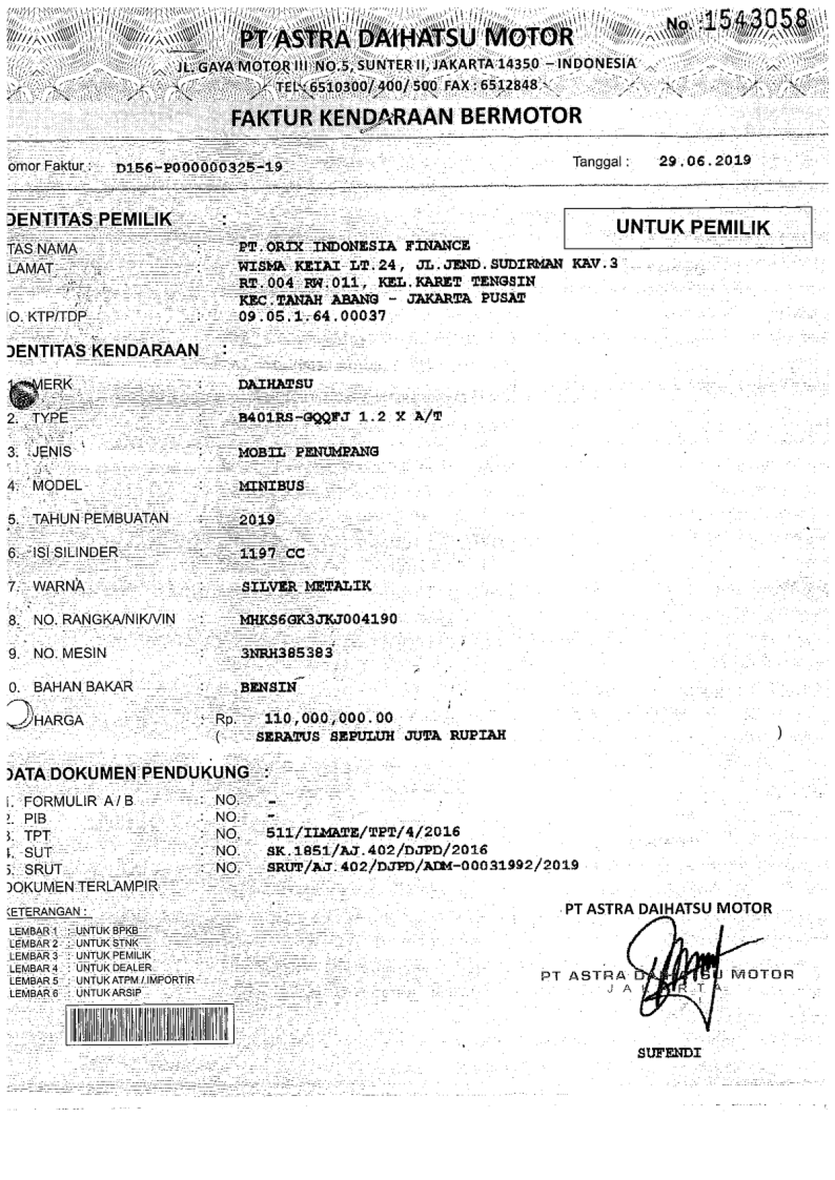 DAIHATSU SIGRA 1.2 X