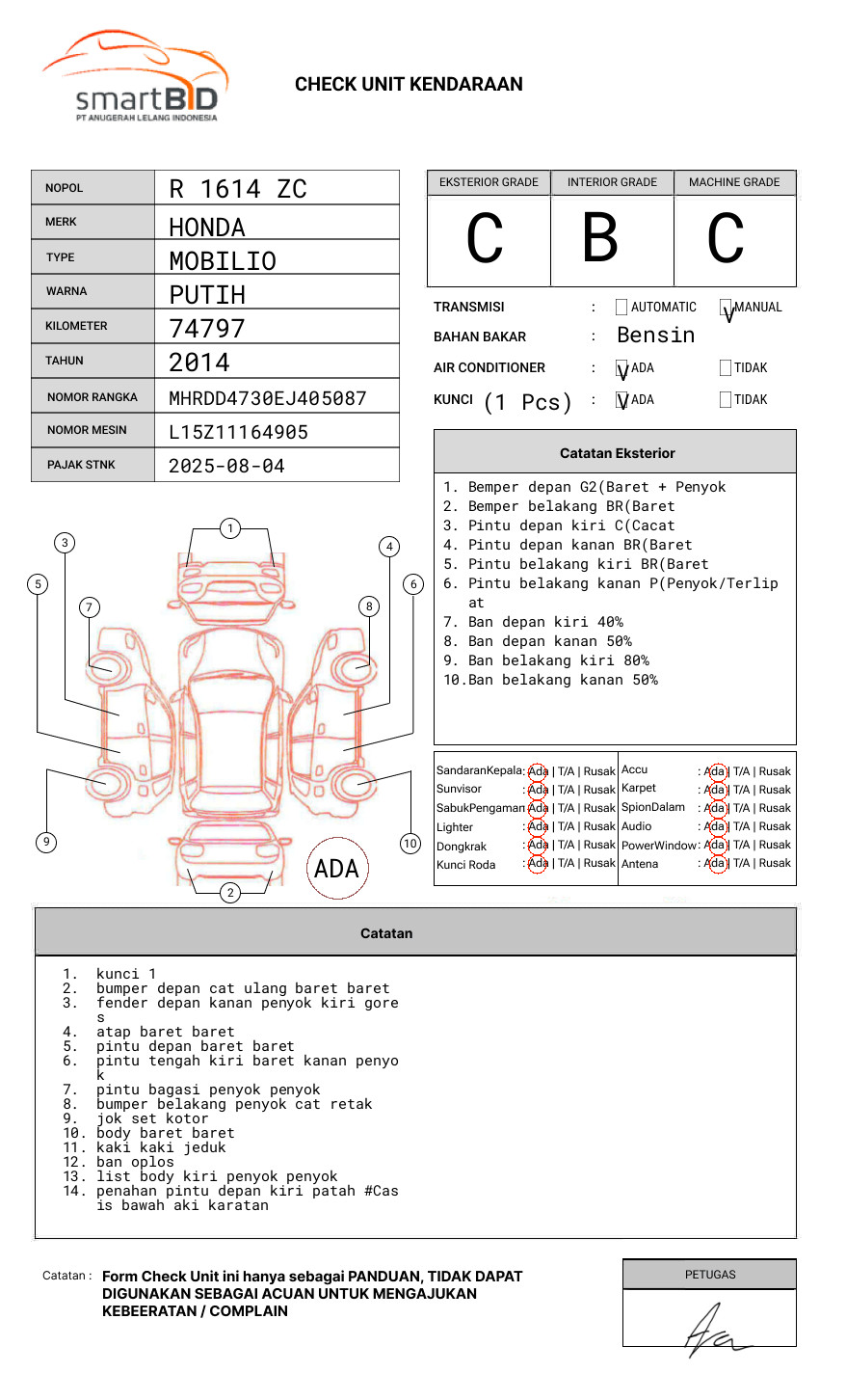 HONDA MOBILIO DD4 1.5 S
