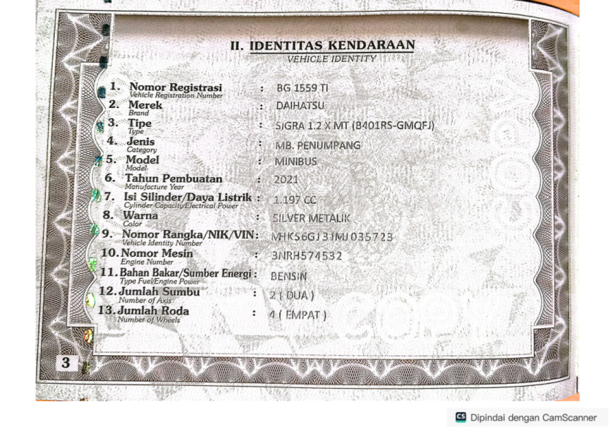 DAIHATSU  SIGRA  1.2 X