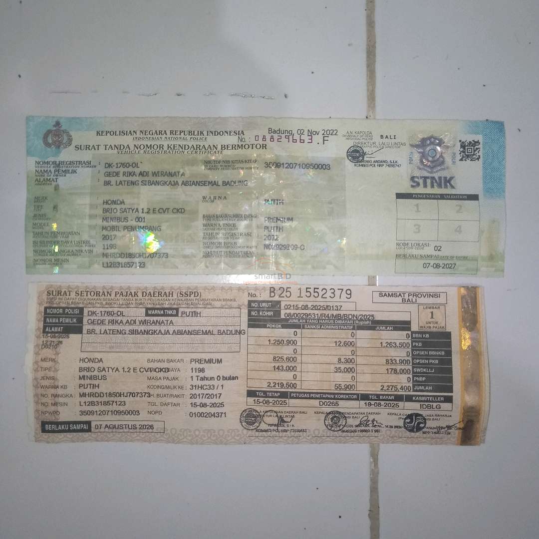 HONDA BRIO SATYA 1.2 E