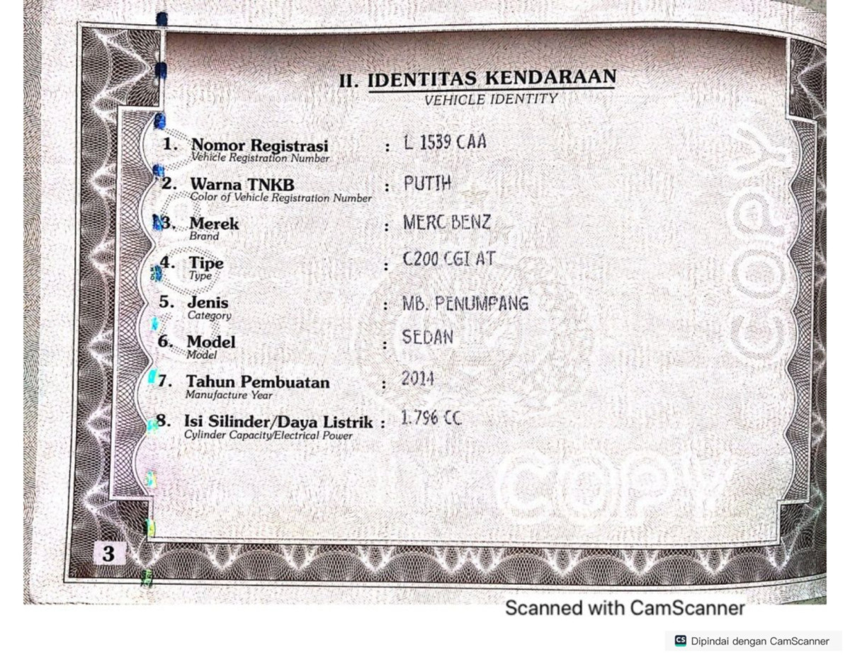 MERCEDES BENZ C 200 CGI