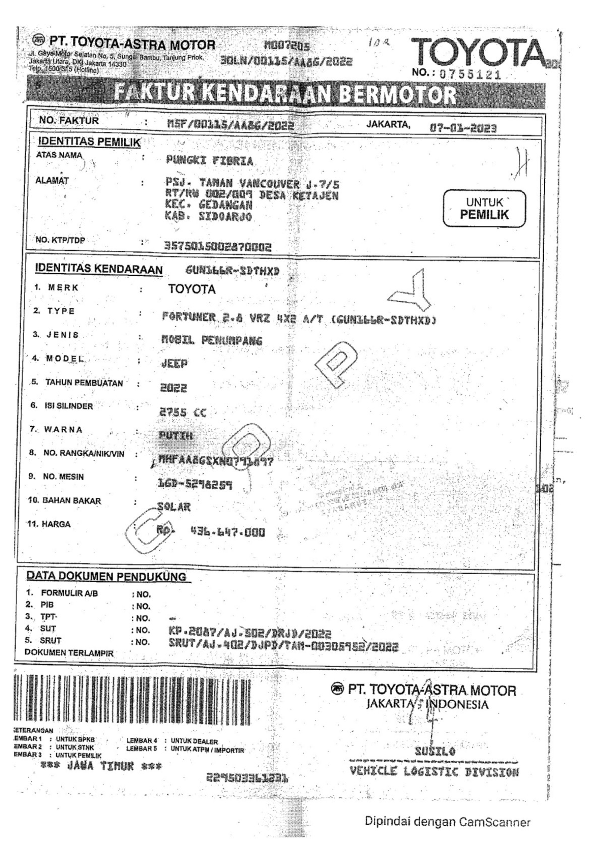 TOYOTA  FORTUNER  2.8 VRZ