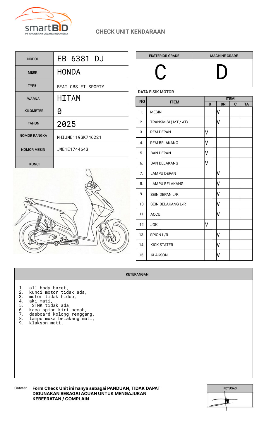 HONDA BEAT CBS FI SPORTY