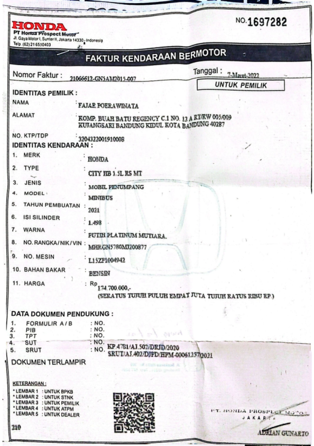 HONDA  CITY  HB 1.5L RS