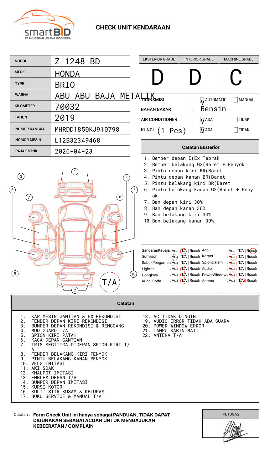 HONDA  BRIO  SATYA 1.2 E