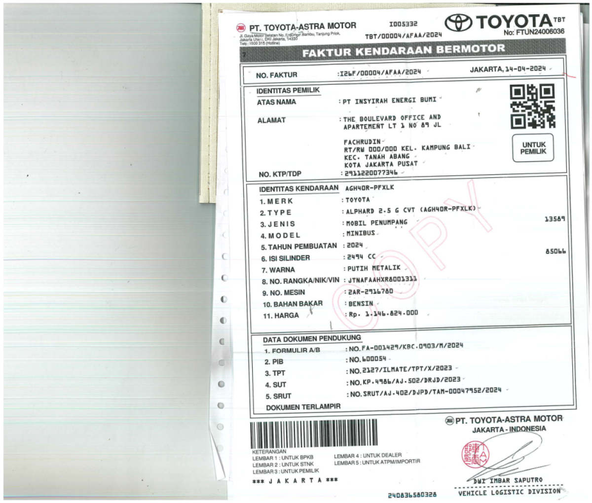 TOYOTA ALPHARD 2.5 G