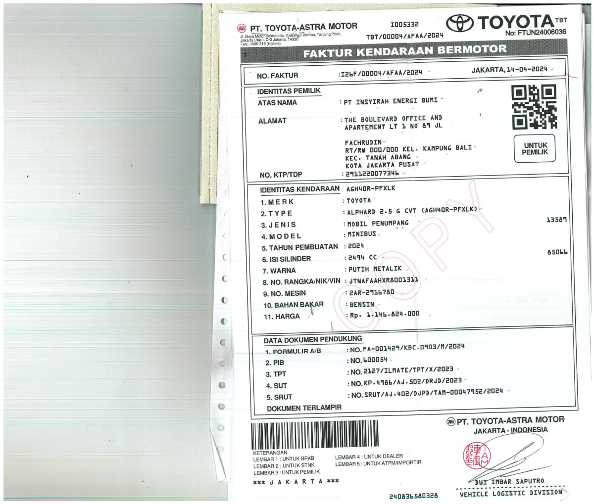 TOYOTA ALPHARD 2.5 G