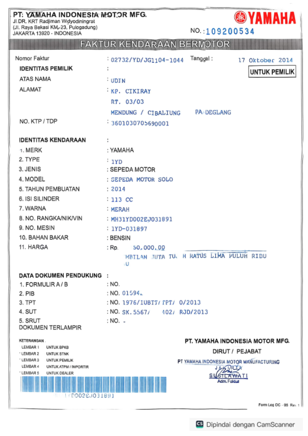 YAMAHA MIO FINO SPORTY FI