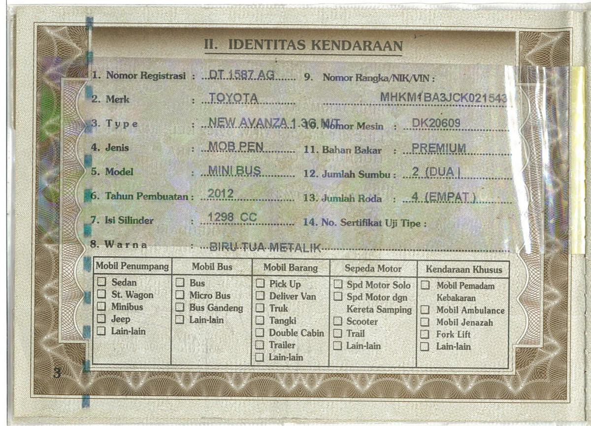 TOYOTA AVANZA G VVT-i 1.3