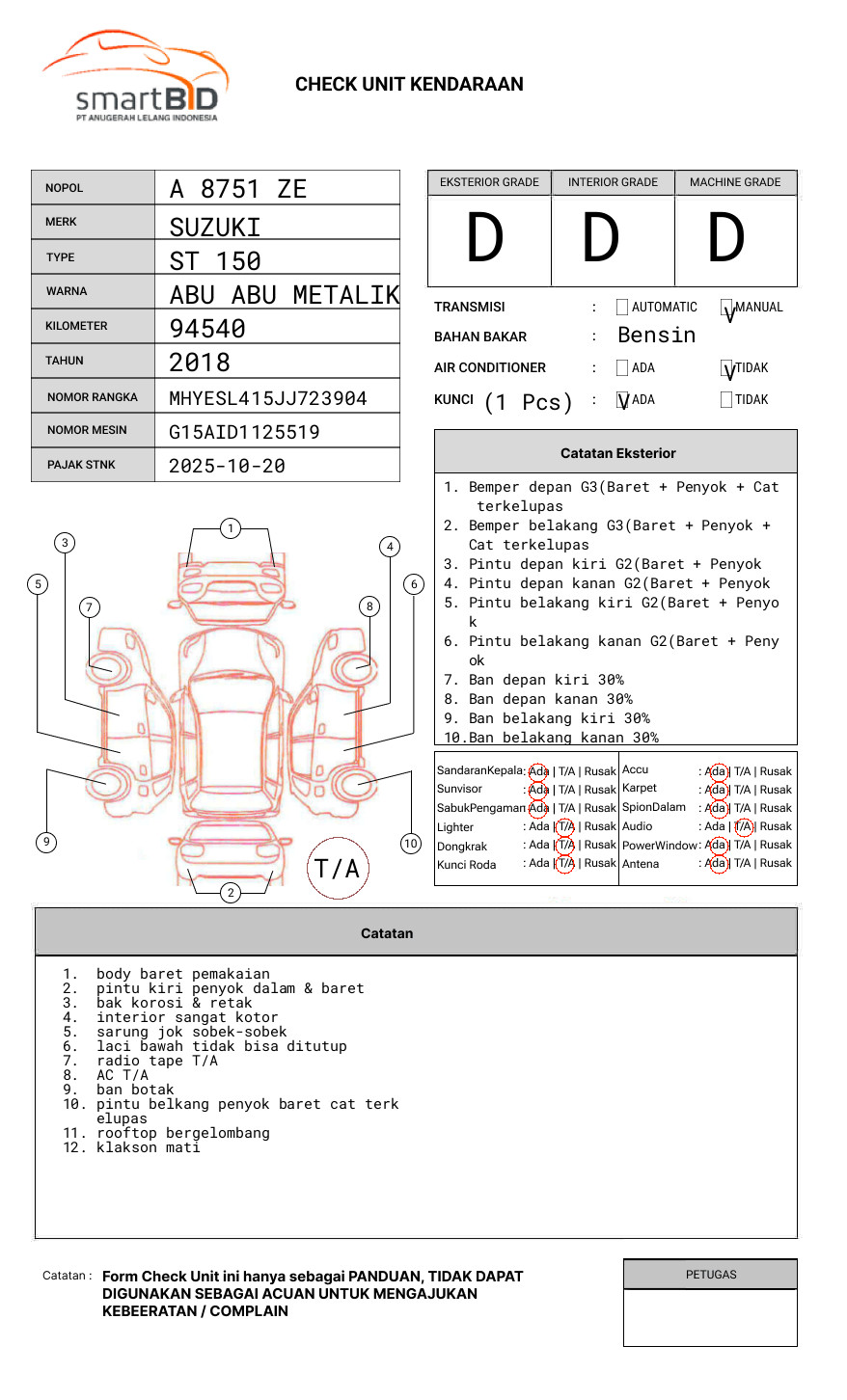 SUZUKI ST 150 PICK UP