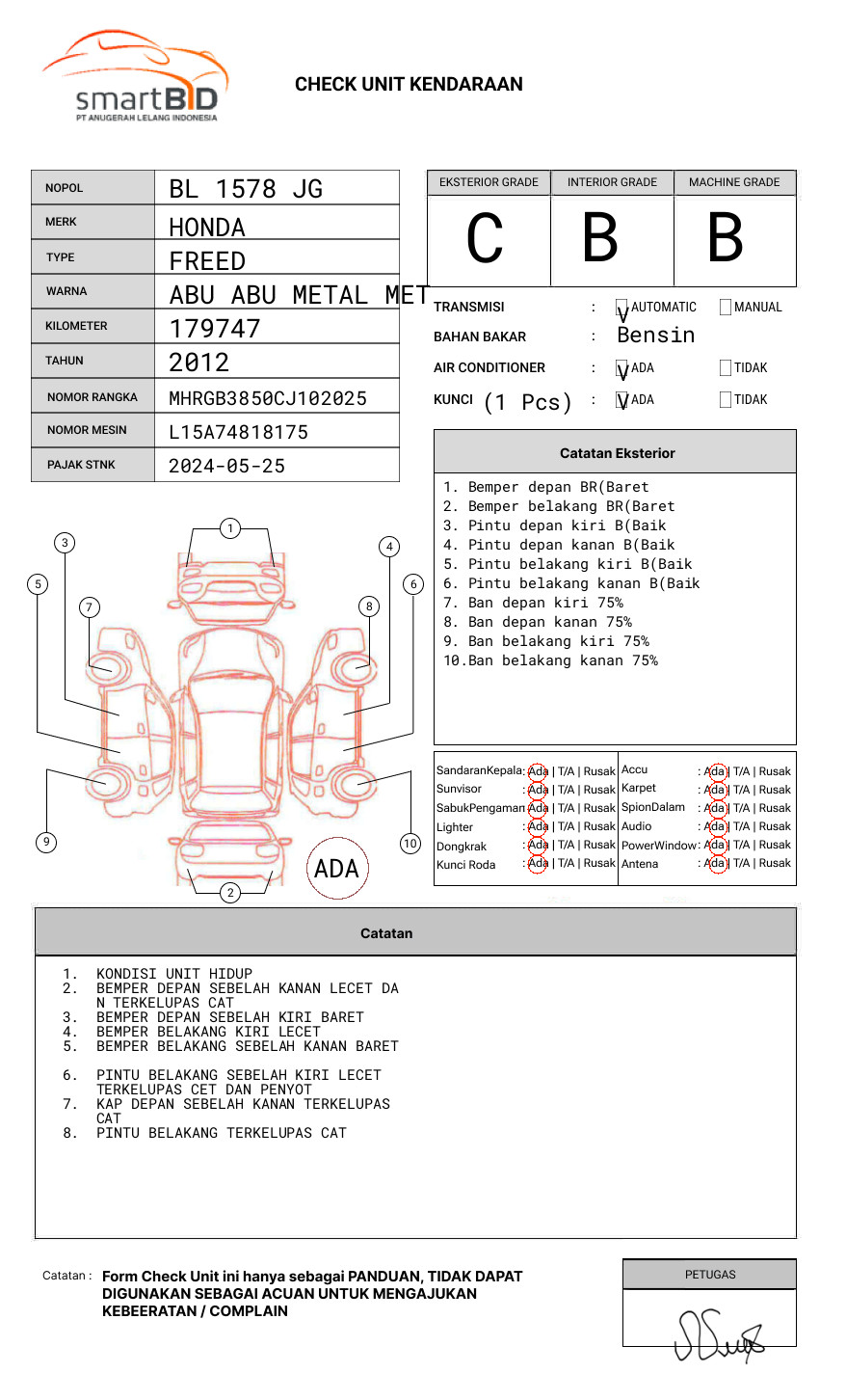 HONDA FREED GB3 1.5 E
