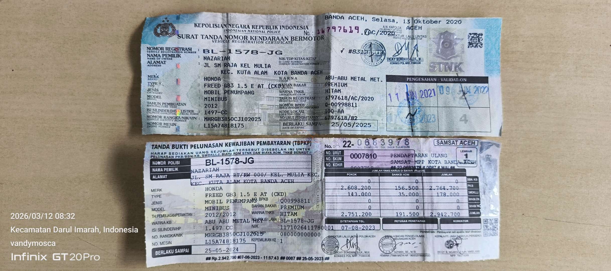 HONDA FREED GB3 1.5 E