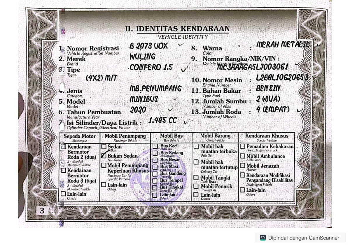 WULING  CONFERO  1.5 (4X2)