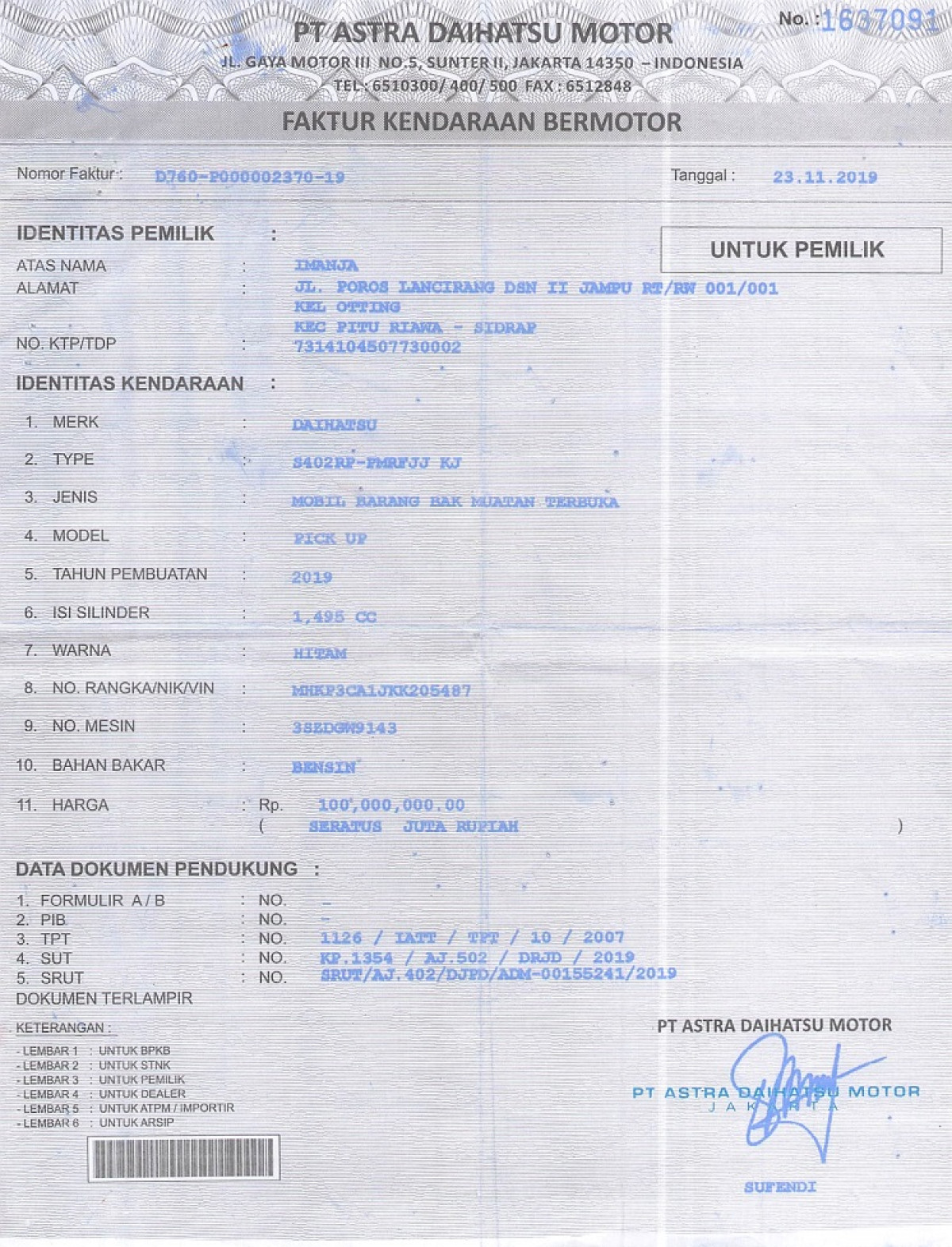 DAIHATSU GRAN MAX PICK-UP