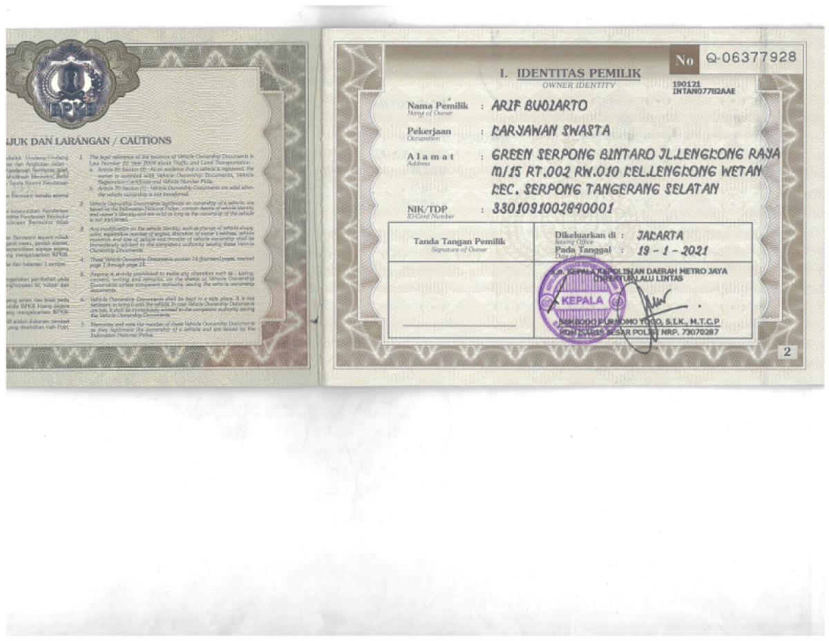 HONDA BRIO SATYA 1.2 E