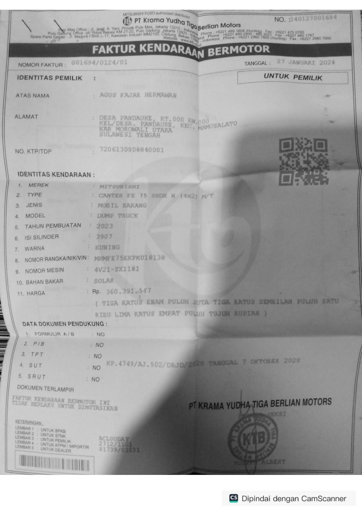 MITSUBISHI  FE  75 SHDX