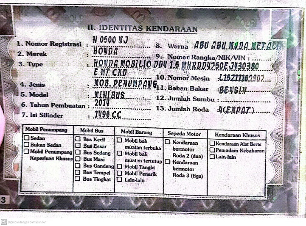 HONDA MOBILIO DD4 1.5E