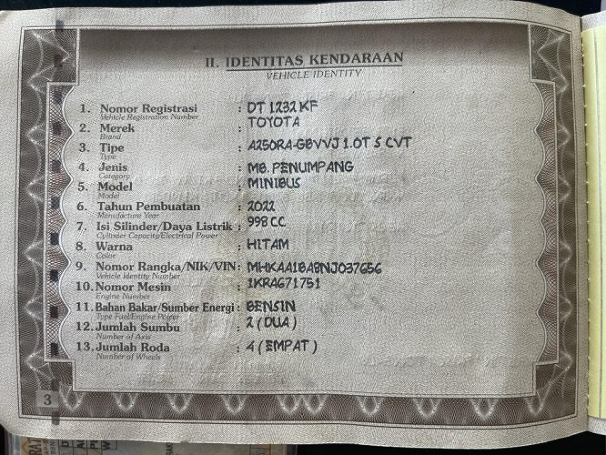 TOYOTA RAIZE 1.0 T S