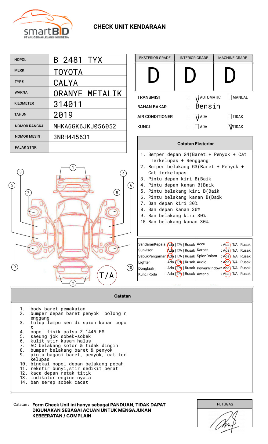 TOYOTA CALYA 1.2 G A/T