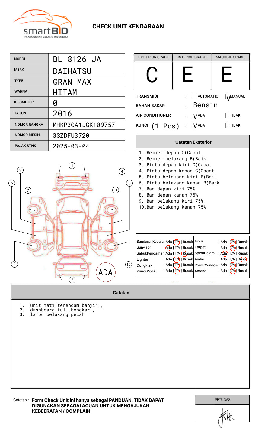 DAIHATSU  GRAN MAX  PICK-UP