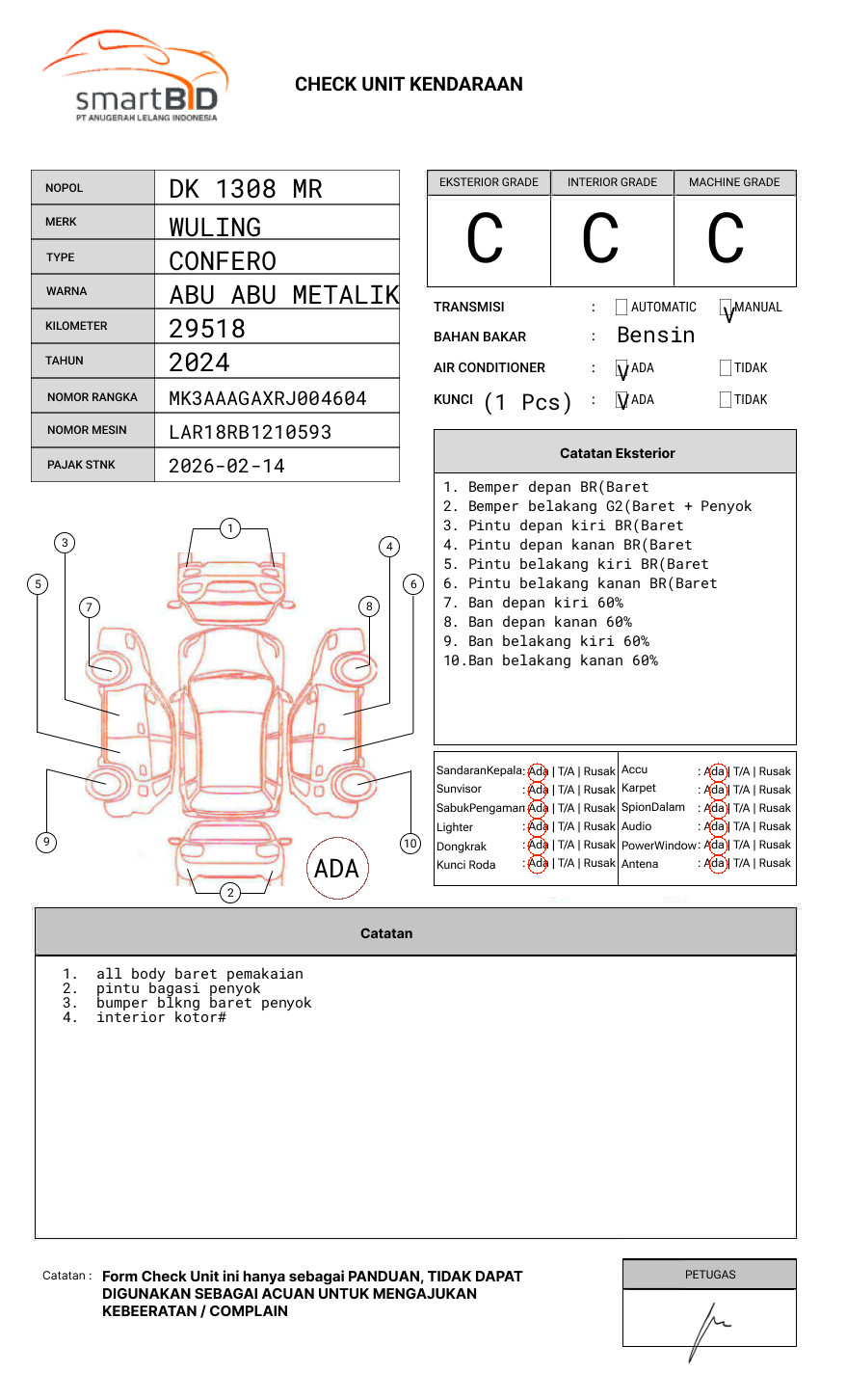 WULING  CONFERO  1.5 (4X2)