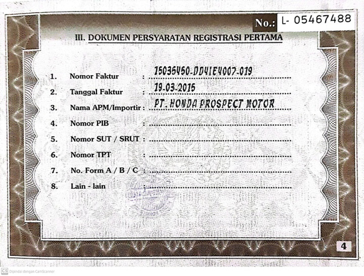 HONDA MOBILIO DD4 1.5E