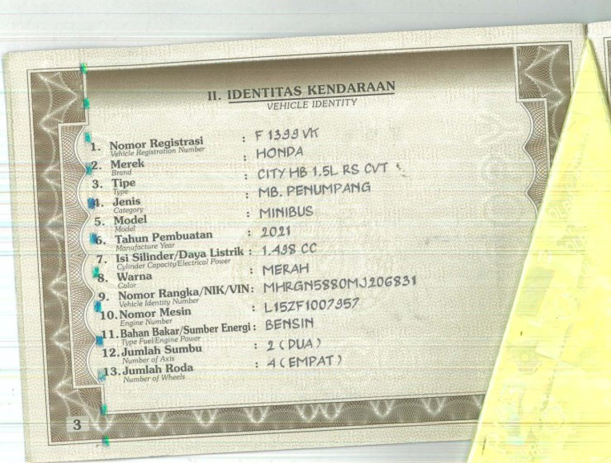 HONDA CITY HB 1.5 RS AT