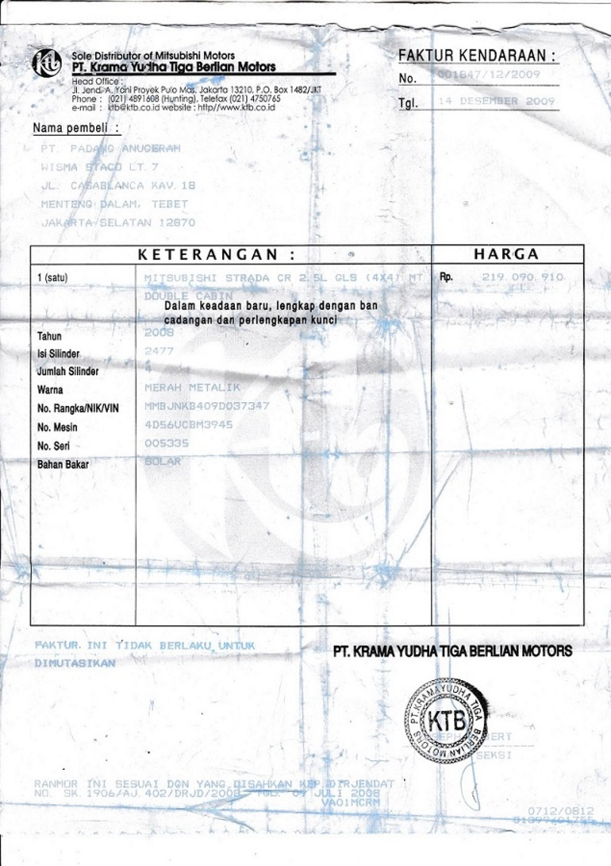 MITSUBISHI  STRADA  CR 2.5
