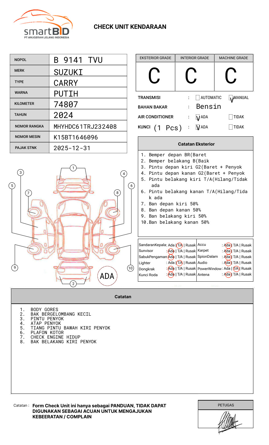 SUZUKI CARRY CX PICK UP