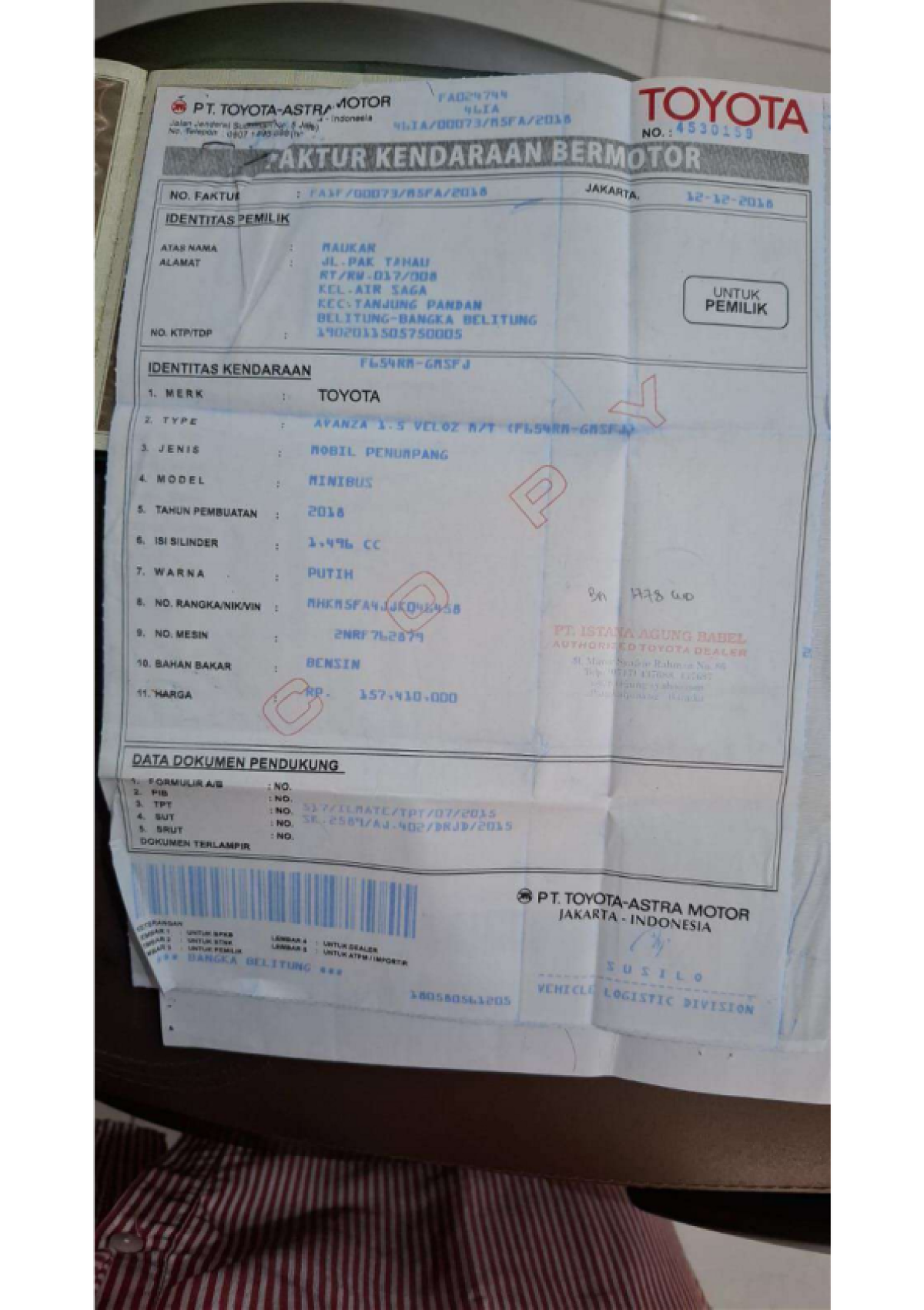 TOYOTA  AVANZA  VELOZ