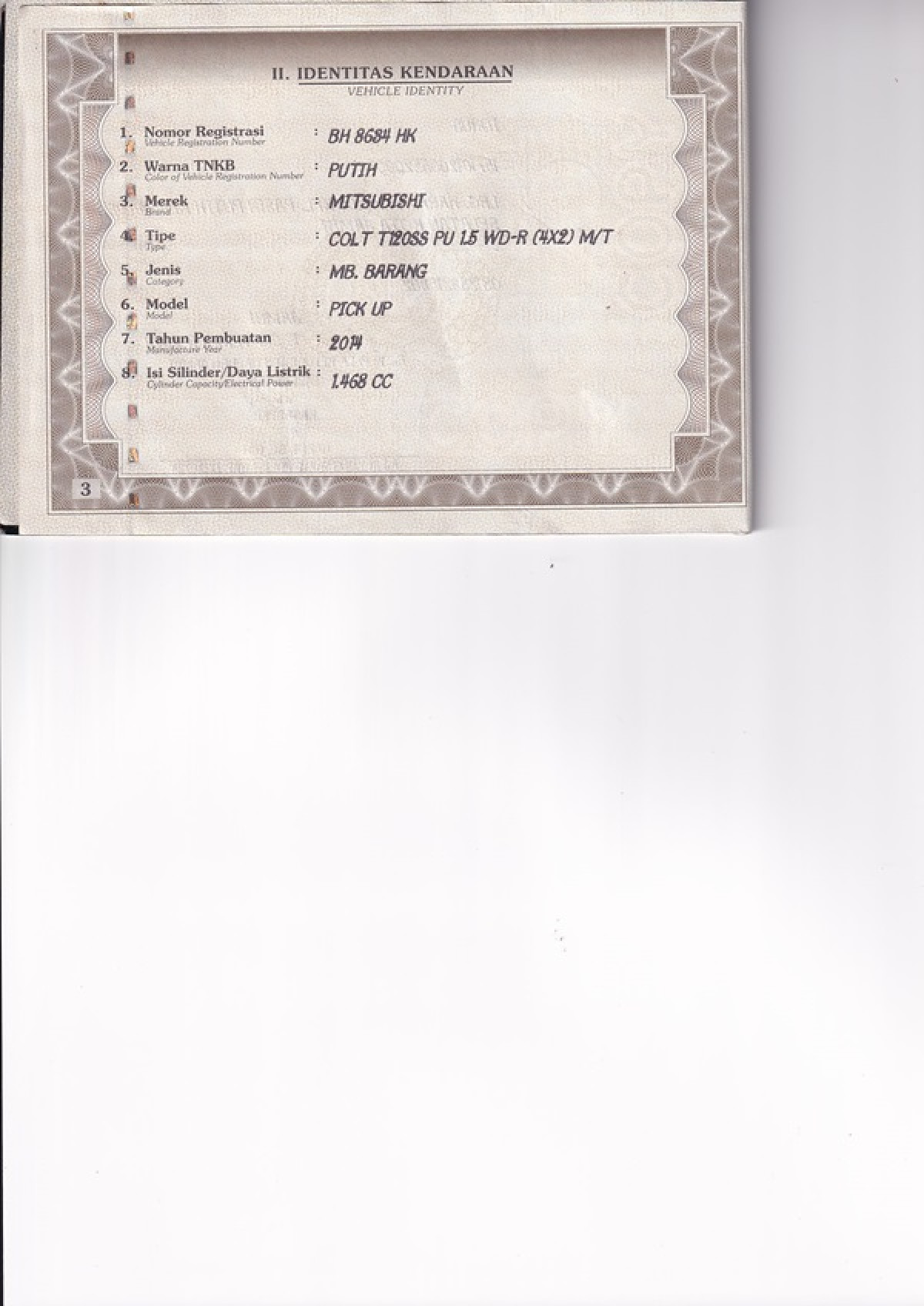 MITSUBISHI COLT T 120 SS