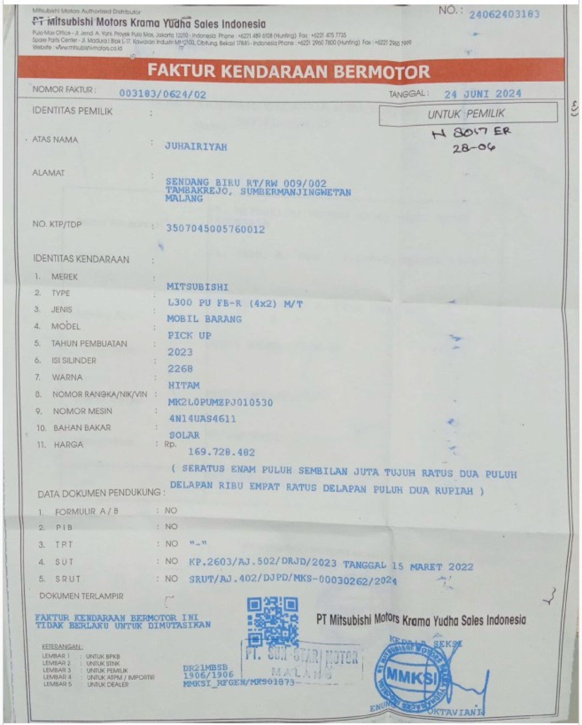 MITSUBISHI  L 300 L300 PU FB-R (4X2)