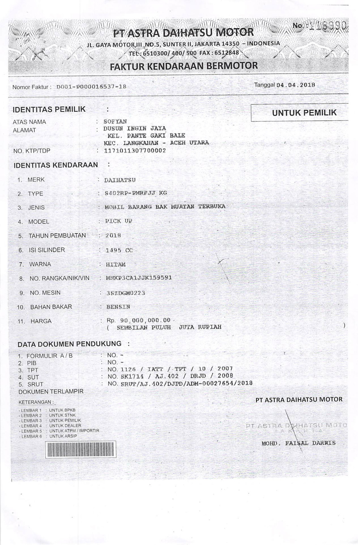 DAIHATSU  GRAN MAX  PICK-UP