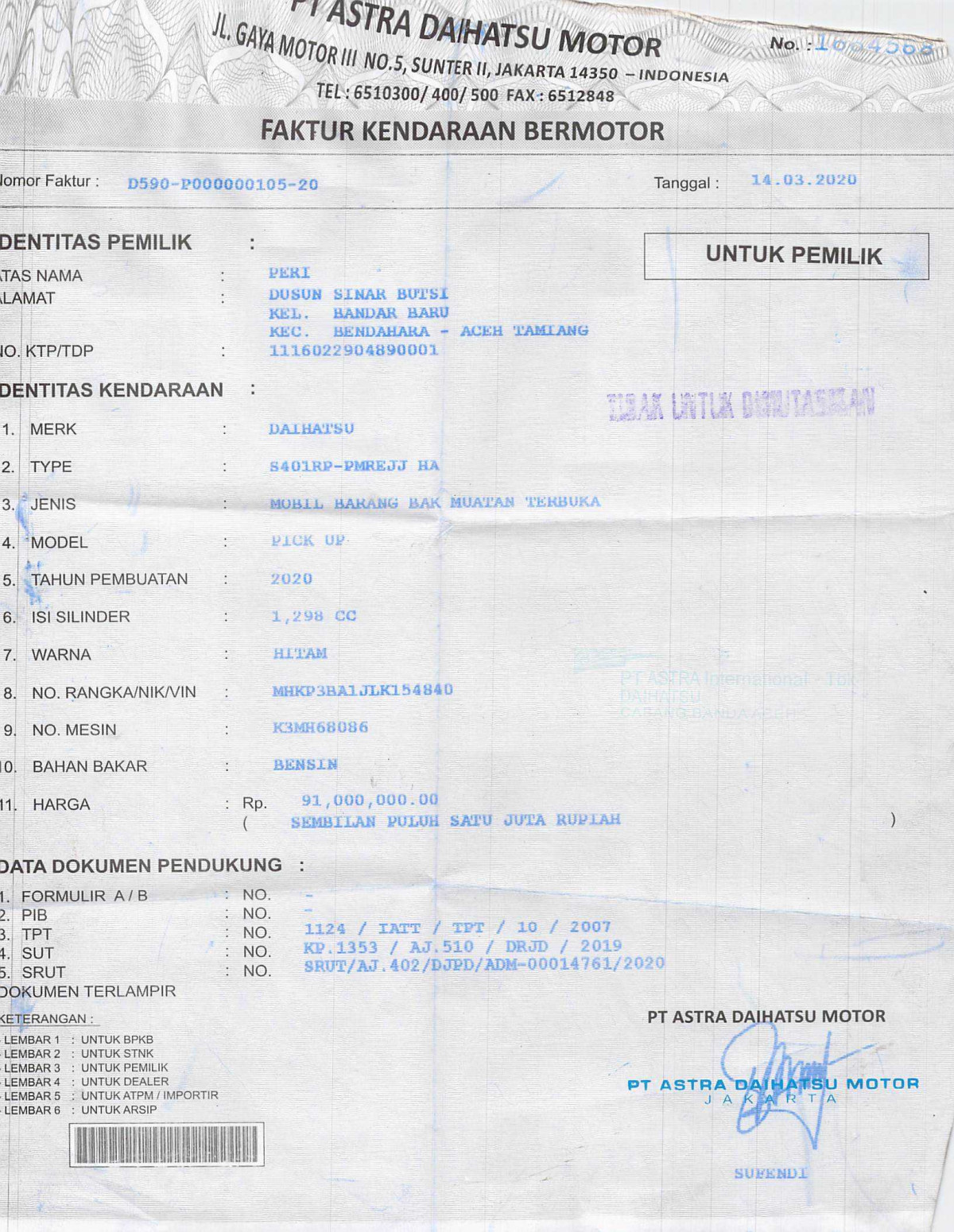 DAIHATSU  GRAN MAX  PICK-UP