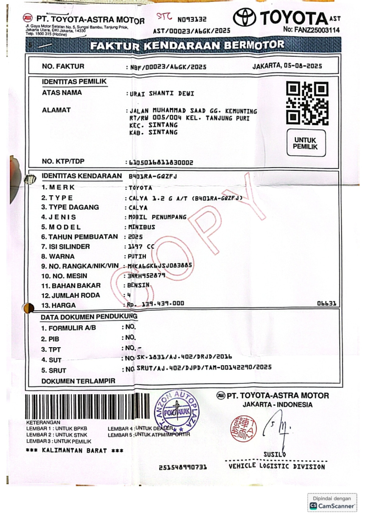 TOYOTA  CALYA  1.2 G A/T