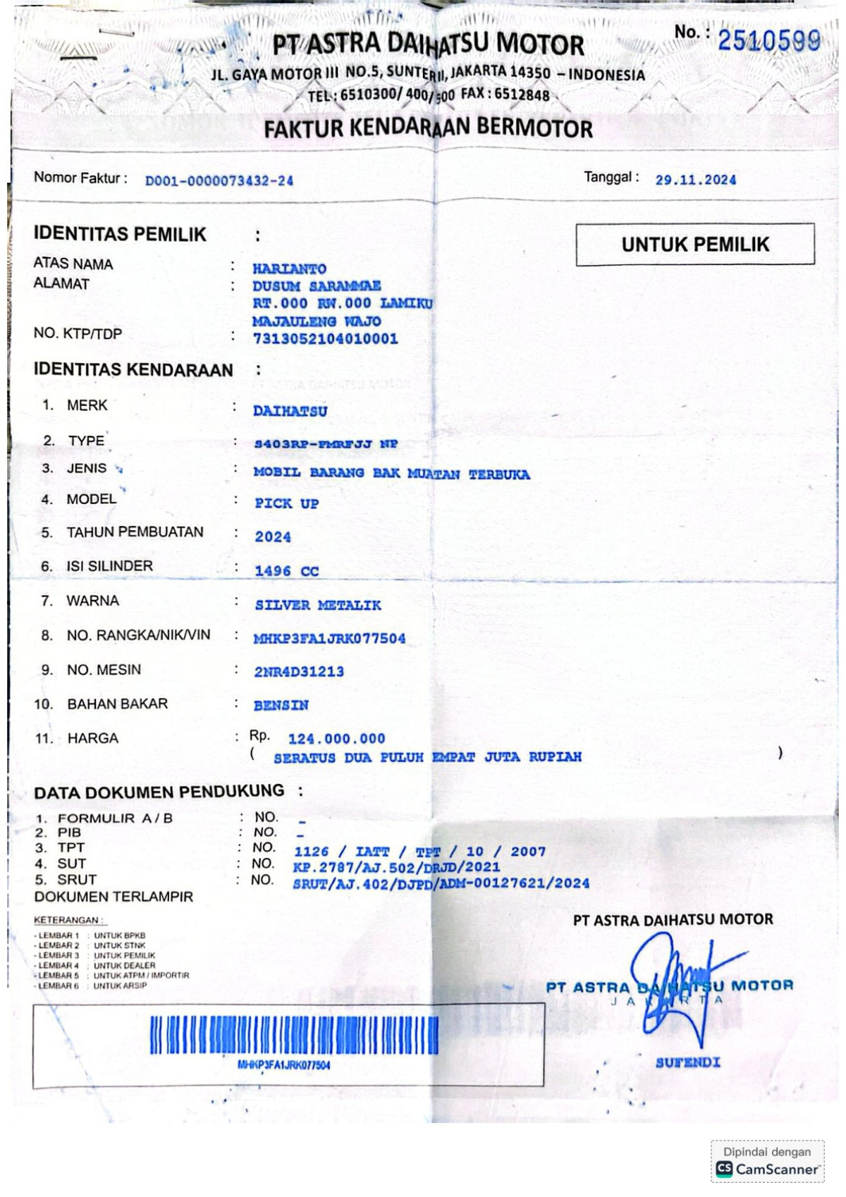 DAIHATSU GRAN MAX  PICK-UP